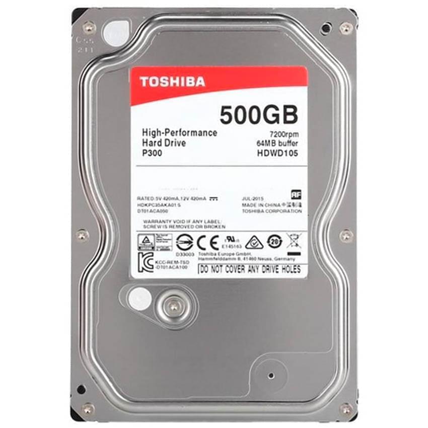 Disco Rigido Hdd 500Gb 3,5 Toshiba P300 Retail